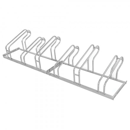 City Bicycle Rack Classic Galvanised Single Side 6 Bikes