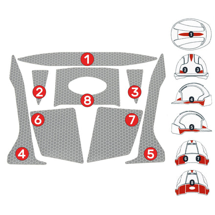 JSP CR2 Reflective Stickers For Evolite Hard Hats