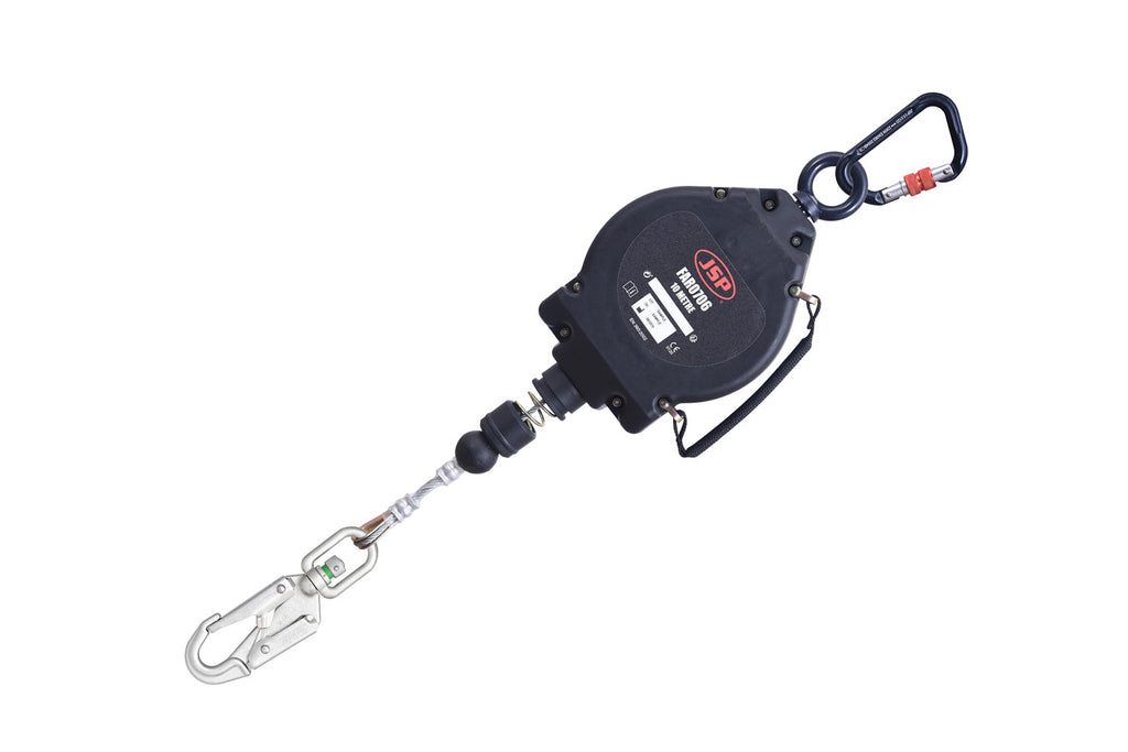 JSP 10m Wire Self Retractable Lifeline Including Swivel Snap Hook | FAR0706