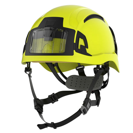 JSP EVO Alta Baseworker Wheel Ratchet Safety Helmet | Hi-Vis Yellow