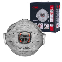 JSP Springfit FFP3 With Carbon Typhoon Valve Face Mask 10 Pack | BGA802-206-000