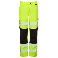 Pulsar Life Ladies Hi Vis Yellow Stretch Combat Trousers LFE971
