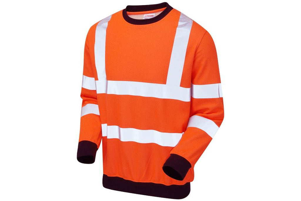 Pulsar Electric Arc Flash & Fire Retardant Hi Vis Orange Sweat Shirt PRARC20