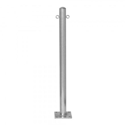 Traffic Line Barrier Post Bolt Down 60mm Galv 2 Eyelets