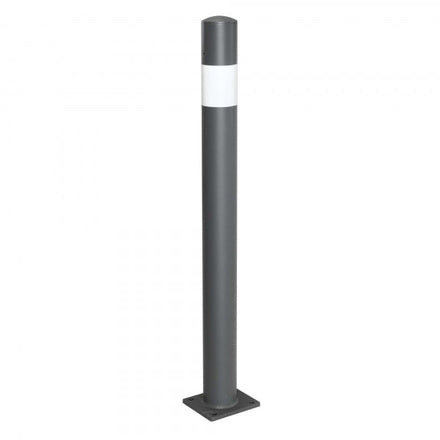 Traffic Line Barrier Post Bolt Down 90mm Galv_anthracite_wb 0 Eyelets