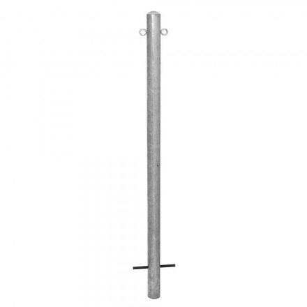 Traffic Line Barrier Post Cast In 60mm Galv 2 Eyelets