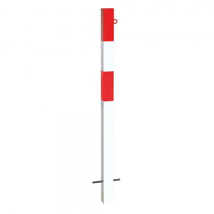 Traffic Line Barrier Post Cast In 70x70 Galv_red_white 1 Eyelet