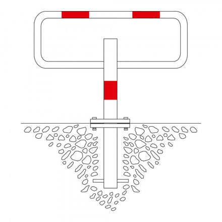 Traffic Line Commander Drop Down Frame Post Cast In Diagram