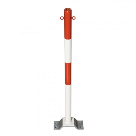 Traffic Line Minder B Bolt Down Red White 2 Eyelets