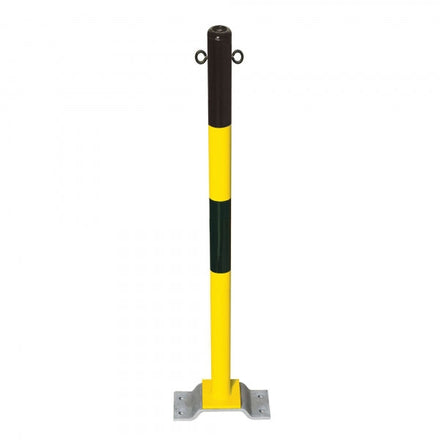 Traffic Line Minder B Bolt Down Yellow Black 2 Eyelets