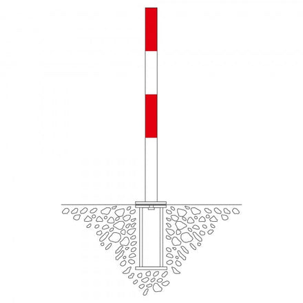 Traffic Line Minder B Cast In Red White Diagram
