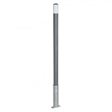 Traffic Line Removable Barrier Post 60mm Galv_anthracite_wb Cylinder Lock