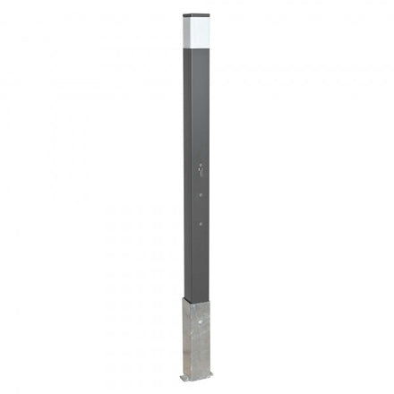 Traffic Line Removable Barrier Post 70x70 Galv_anthracite_wb Cylinder Lock
