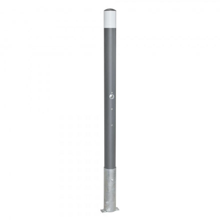 Traffic Line Removable Barrier Post 76mm Galv_anthracite_wb Triangle Lock