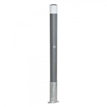 Traffic Line Removable Barrier Post 90mm Galv_anthracite_wb Triangle Lock