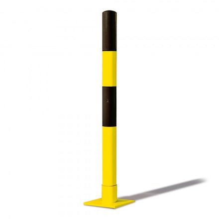 Traffic Line Spring Loaded Barrier Post Yellow