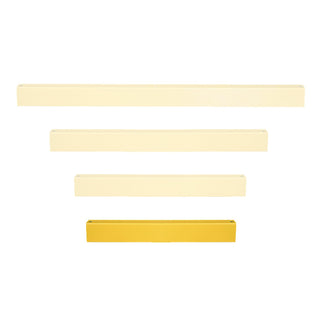 Black Bull HD Impact Protection Railing System Beams (Powder Coated Yellow / 1000mm)
