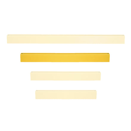 Black Bull HD Impact Protection Railing System Beams (Powder Coated Yellow / 1500mm)