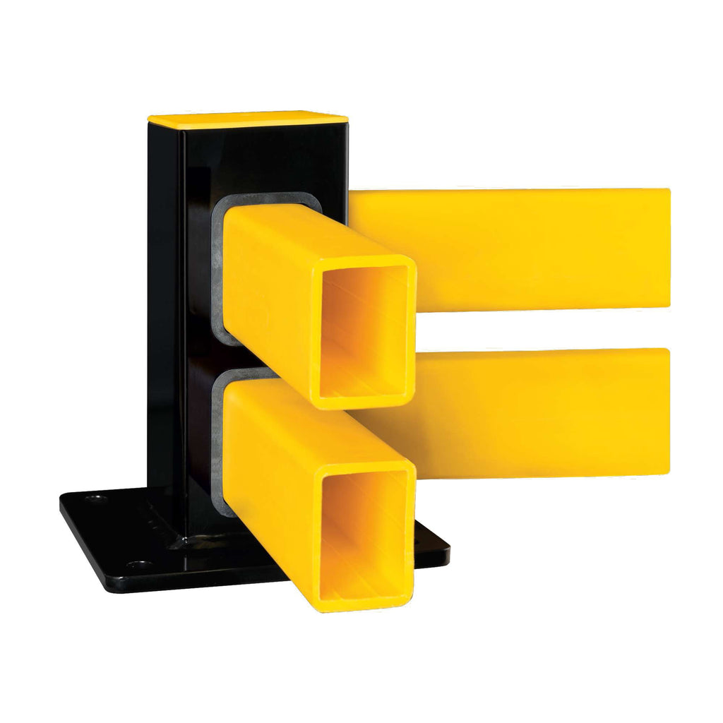 Black Bull Low-Level Flexible Impact Protection Barrier Posts