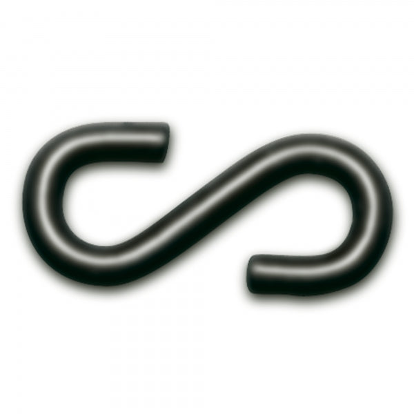 Chain S Hook Chain Connecting Link Galvanised Plastic Black