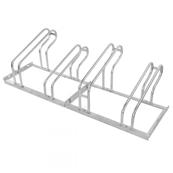 City Bicycle Rack Classic Galvanised Single Side 4 Bikes
