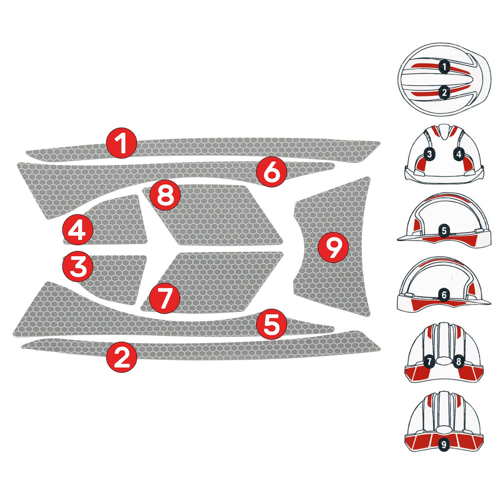 JSP CR2 Reflective Kit For EVO2 / EVO3 Helmets