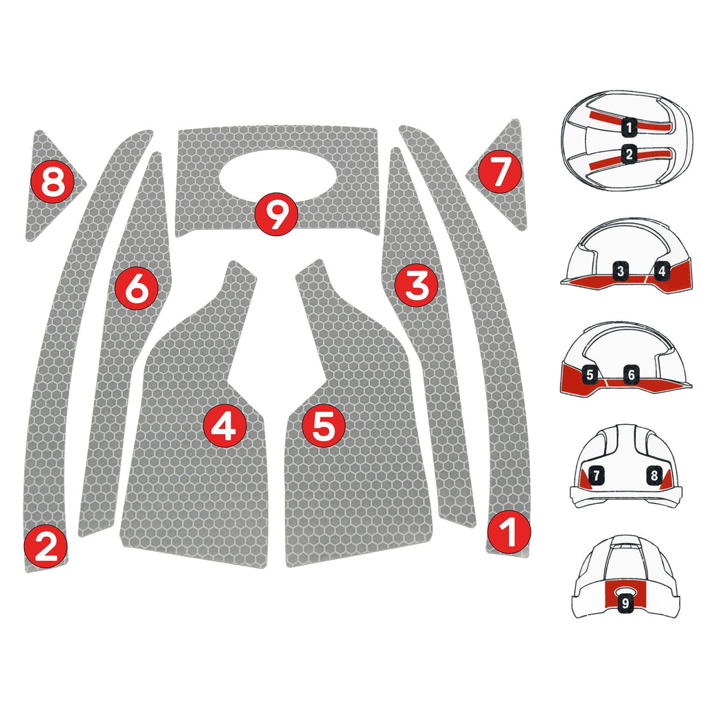 JSP CR2 Reflective Kit For Vistalens / Vistashield Helmets