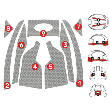 JSP CR2 Reflective Kit For Vistalens / Vistashield Helmets