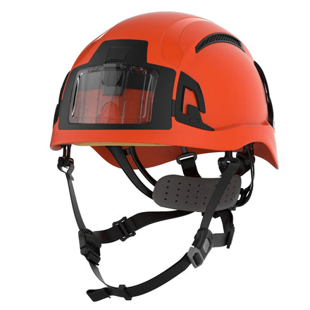 JSP EVO Alta Baseworker Wheel Ratchet Safety Helmet Vented | Hi-Vis Orange