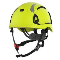 JSP EVO Alta Dualswitch Wheel Ratchet Safety Helmet Vented | Hi-Vis Yellow