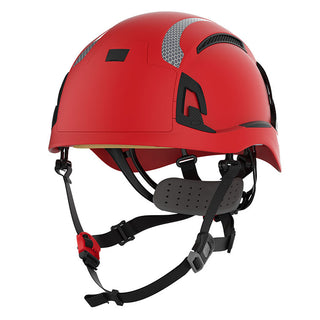 JSP EVO Alta Dualswitch Wheel Ratchet Safety Helmet Vented | Red
