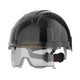 Kask ochronny JSP EVO VISTAlens z mechanizmem zapadkowym i wentylacją | Czarny/przydymiony