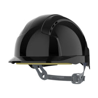 JSP EVOLite Mid Peak Slip Ratchet Safety Helmet Vented (Black)