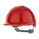 Kask ochronny JSP EVOLite Mid Peak Slip Ratchet z systemem wentylacji | Czerwony