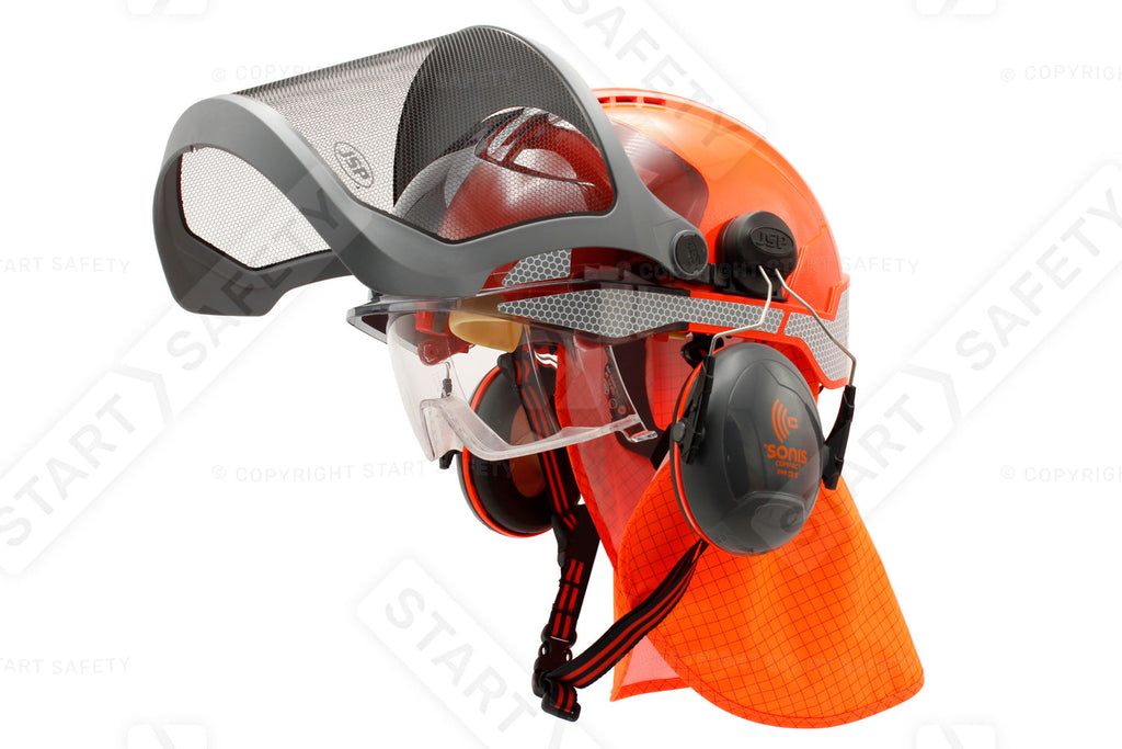 JSP VISTAlens Expert Forestry Helmet Kit Chainsaw & Brush Cutting