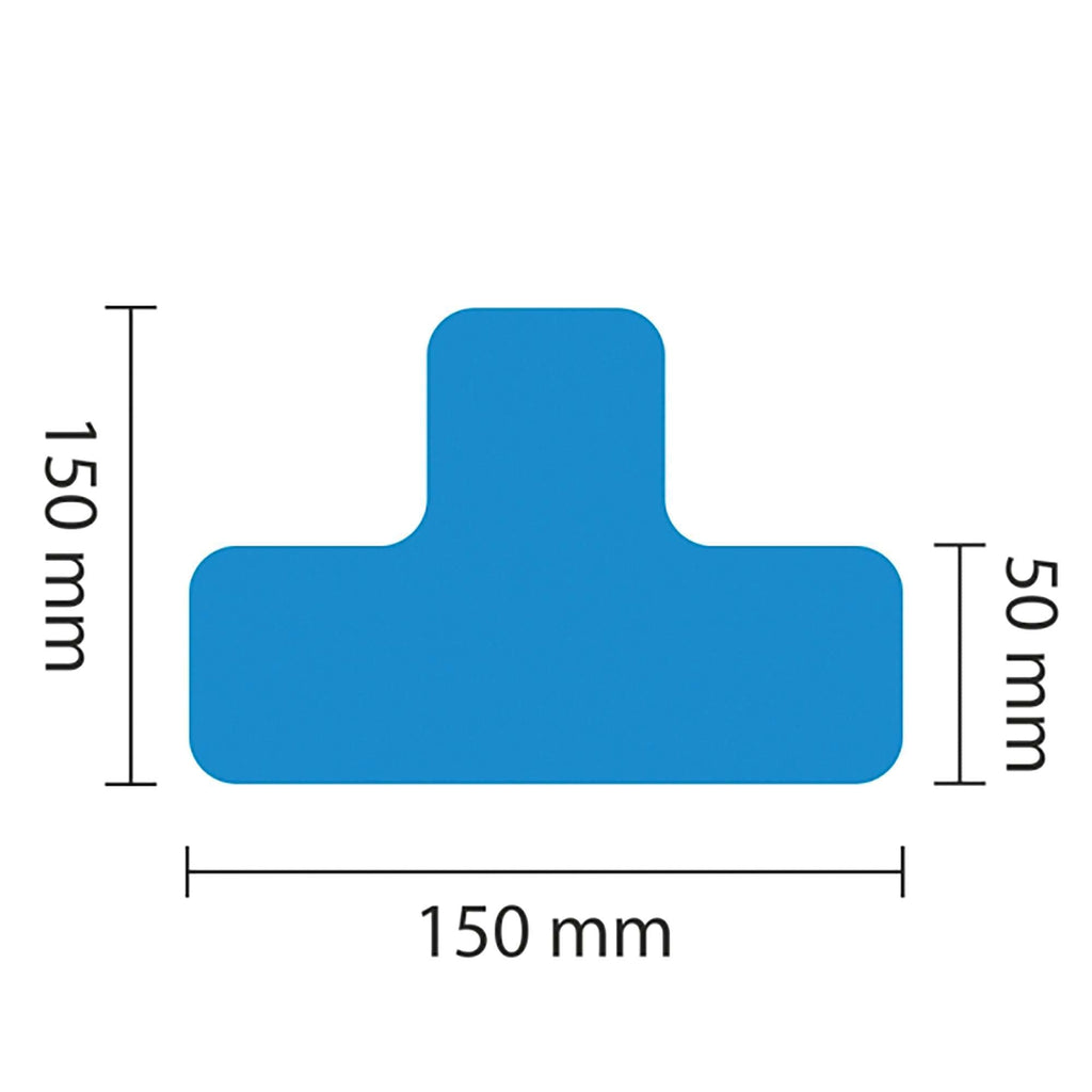 PROline Warehouse & Pallet Zone Markers - Self-Adhesive Stickers - Blue