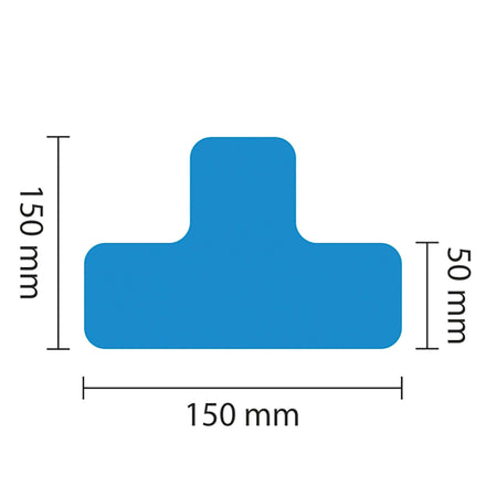 PROline Warehouse & Pallet Zone Markers - Self-Adhesive Stickers - Blue