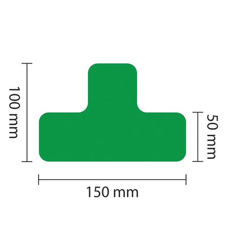 PROline Warehouse & Pallet Zone Markers - Self-Adhesive Stickers - Green