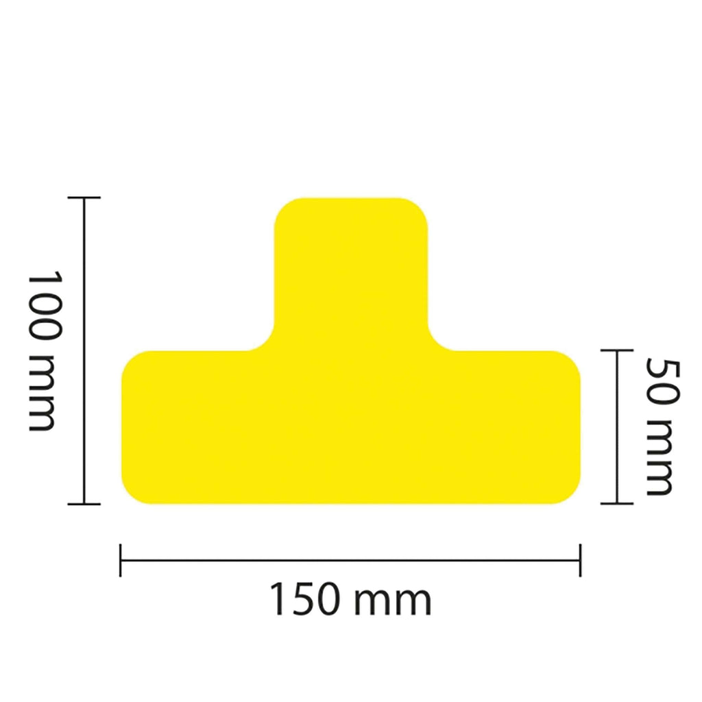 PROline Warehouse & Pallet Zone Markers - Self-Adhesive Stickers - Yellow