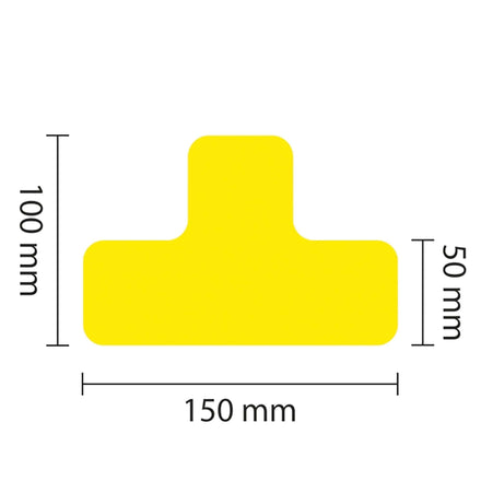 PROline Warehouse & Pallet Zone Markers - Self-Adhesive Stickers - Yellow