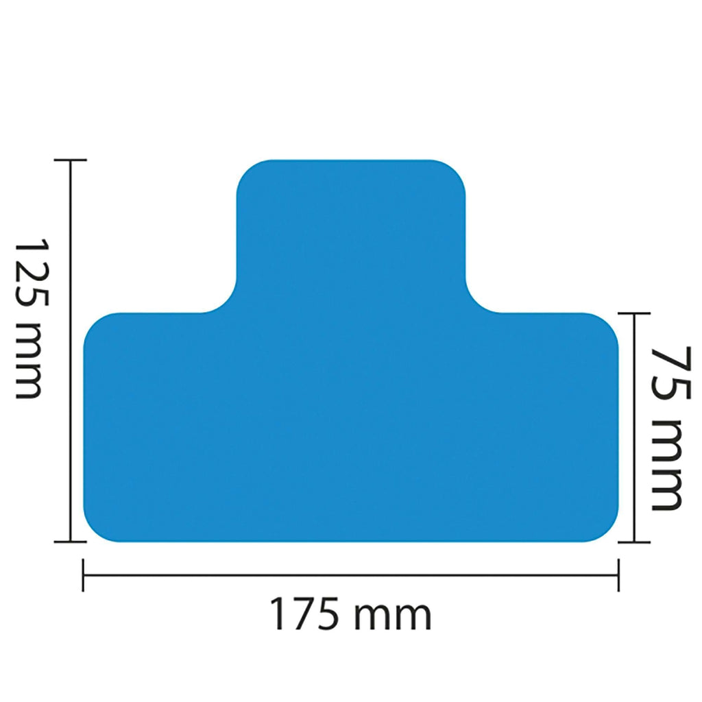 PROline Warehouse & Pallet Zone Markers - Self-Adhesive Stickers - Blue