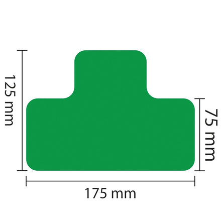 PROline Warehouse & Pallet Zone Markers - Self-Adhesive Stickers - Green