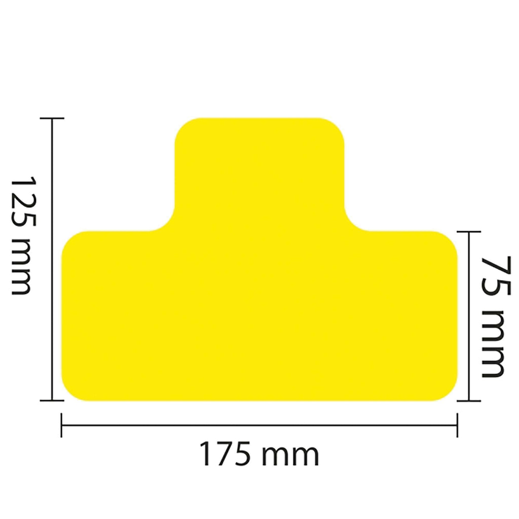 PROline Warehouse & Pallet Zone Markers - Self-Adhesive Stickers - Yellow