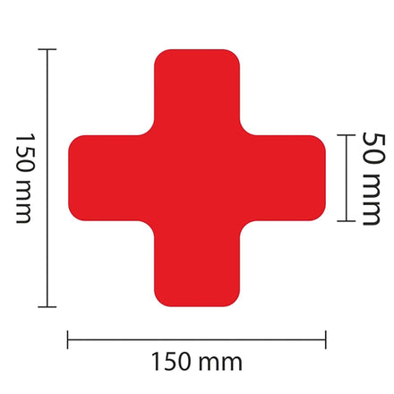 PROline Warehouse & Pallet Zone Markers - Self-Adhesive Stickers - Red