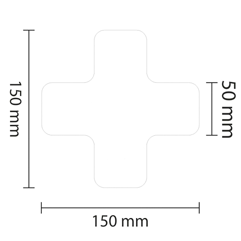 PROline Warehouse & Pallet Zone Markers - Self-Adhesive Stickers - White