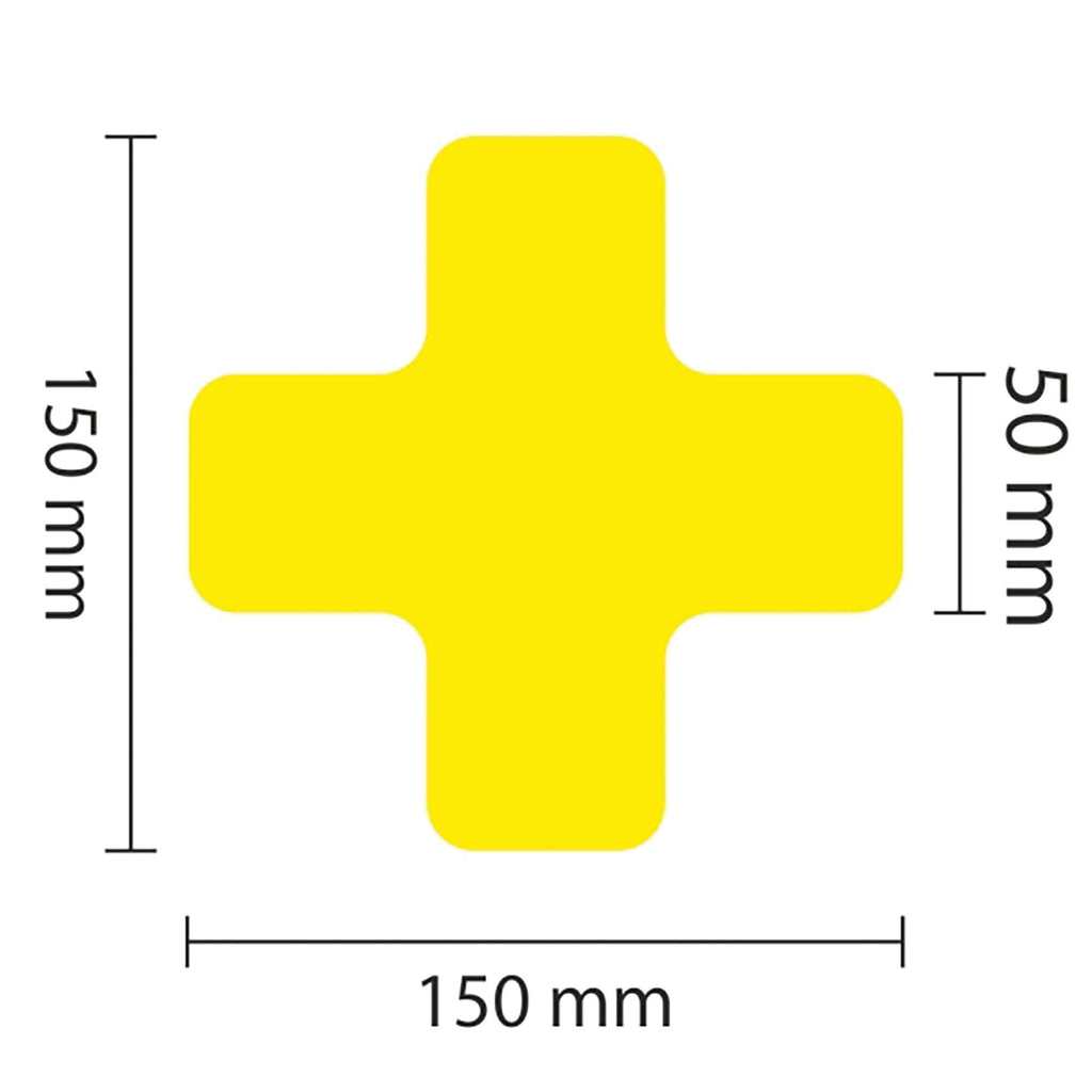 PROline Warehouse & Pallet Zone Markers - Self-Adhesive Stickers - Yellow