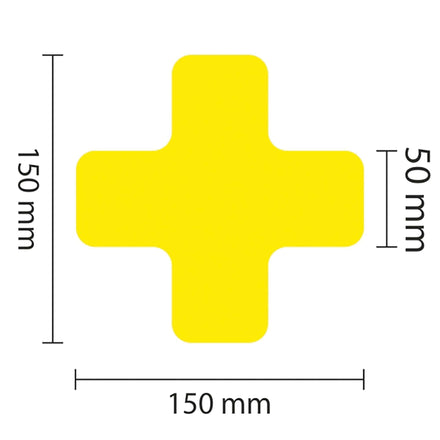 PROline Warehouse & Pallet Zone Markers - Self-Adhesive Stickers - Yellow