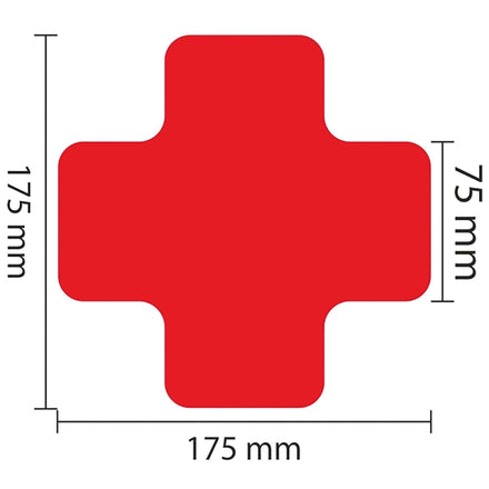 PROline Warehouse & Pallet Zone Markers - Self-Adhesive Stickers - Red