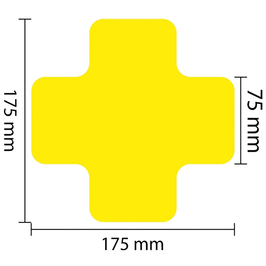 PROline Warehouse & Pallet Zone Markers - Self-Adhesive Stickers - Yellow