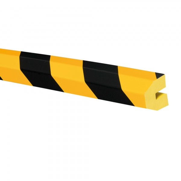 Pu Foam Profile Protection Strips Trapeze 40x36x8 Self Adhesive Yellow Black